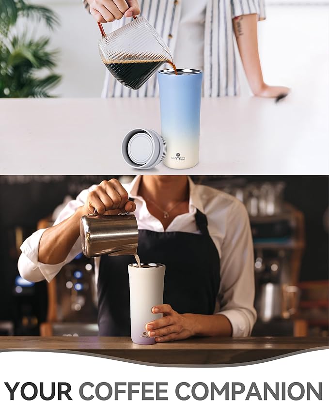 ماگ دوجداره 480 میلی لیتر سانتکو مدل Odda Caffee