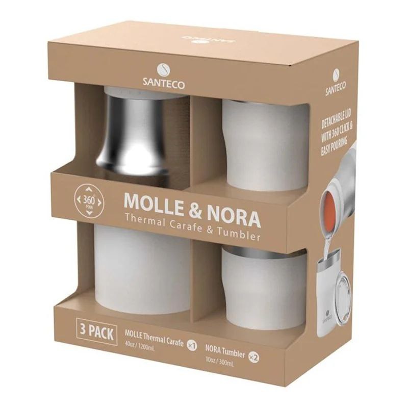 ست فلاسک و لیوان دو جداره 1200 میلی لیتری سانتکو مدل Molle