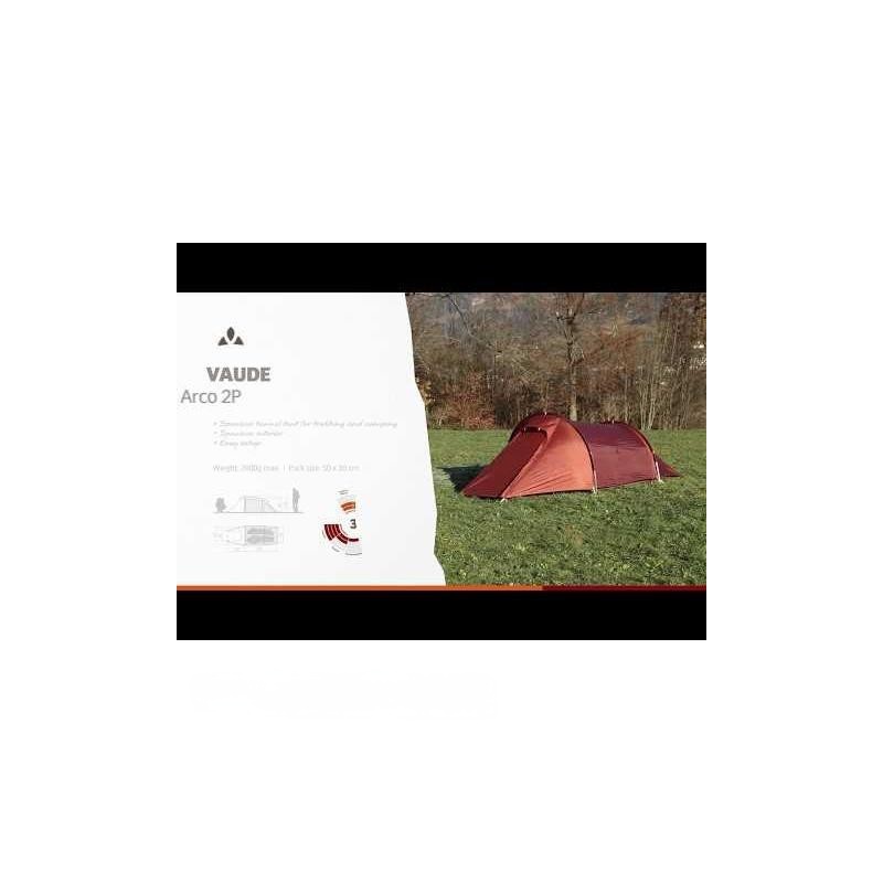 چادر کوهنوردی 2 نفره وئوده مدل Vaude arco 2p| دو پوش، ضدآب، سبک، سه‌فصل و مناسب کوهنوردی سنگین تا طبیعتگردی