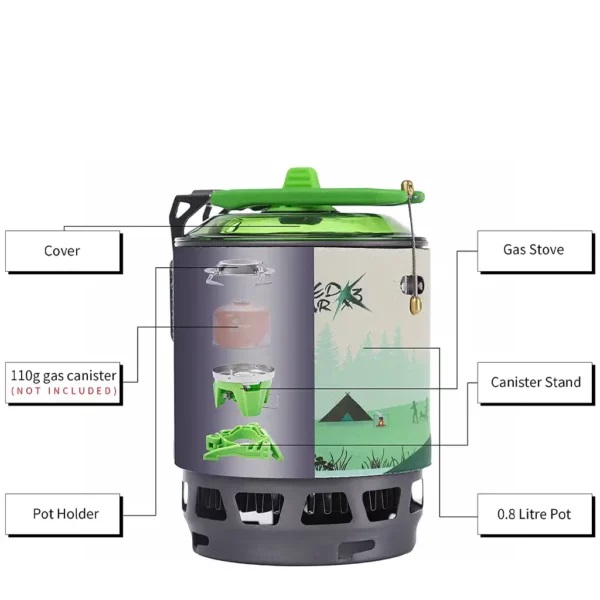جت بویل فایرمپل مدل Fire Maple Fixed Star X3 | سیستم جوش سریع، سبک و کم‌مصرف برای طبیعت‌گردی