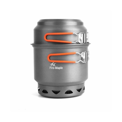 ست ظروف کمپینگ فایرمپل مدل Fire Maple FMC-217 | مجهز به مبدل حرارتی برای پخت سریع‌تر در طبیعت
