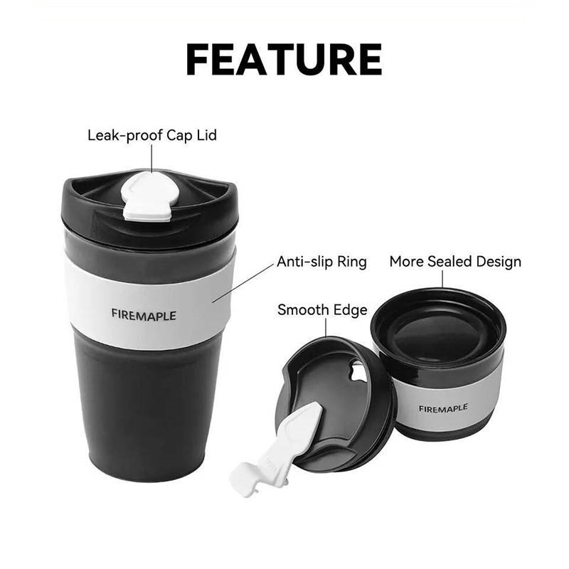 لیوان سیلیکونی تاشو فایرمپل مدل Fire Maple Silicone Cup 350ml | لیوان کمپینگ درب‌دار